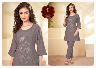 Four roses by pick and choose designer embroidered co ord set catalogue at affordable rate Size wise Combo Set