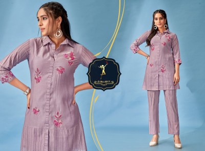 Four roses by pick and choose designer embroidered co ord set catalogue at affordable rate Size wise Combo Set