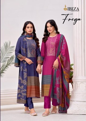 Freya by IBIZA Pure Pashmina Digital Printed Embroidered Unstitched Salwar suit collection  salwar kameez catalogs