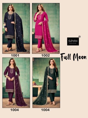 Full moon blue hills top bottom dupatta catalog at wholesale price  kurtis catalogs