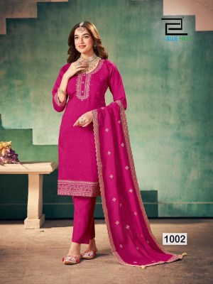 Full moon blue hills top bottom dupatta catalog at wholesale price  kurtis catalogs