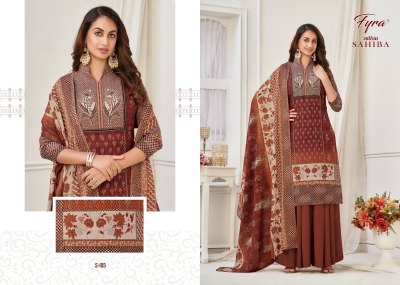 Fyra Designing Hub by Alok Suit Pure Soft Cotton Digital Print With Swarovski Diamond Work unstitched fancy sharara suit catalogue at low rate dress material catalogs