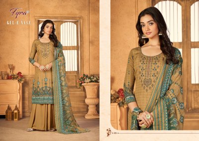 Fyra by Alok suit present Gul e naaz pure soft cotton embroidered fancy sharara suit catalogue at wholesale price fancy sharara suit Catalogs