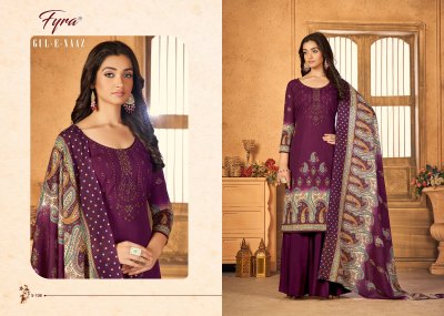 Fyra by Alok suit present Gul e naaz pure soft cotton embroidered fancy sharara suit catalogue at wholesale price fancy sharara suit Catalogs