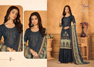 Fyra by Alok suit present Gul e naaz pure soft cotton embroidered fancy sharara suit catalogue at wholesale price fancy sharara suit Catalogs