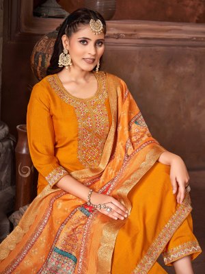 Galaxy Presented Silk Embroidered top bottom and dupatta catalopgue readymade suit catalogs