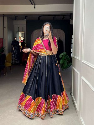 Gamthiwork Navratri specail Black colour Navaratri Lehenga Choli collection 