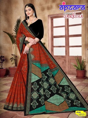 Ganesha Apsara Vol 1 heavy cotton printed saree catalogue at wholesale price sarees catalogs