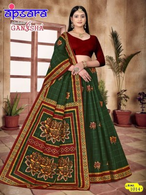 Ganesha Apsara Vol 1 heavy cotton printed saree catalogue at wholesale price sarees catalogs