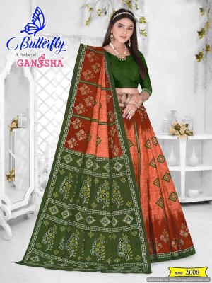 Ganesha by Butterfly vol 2 heavy cotton printed saree catalogue at affordable rate sarees catalogs