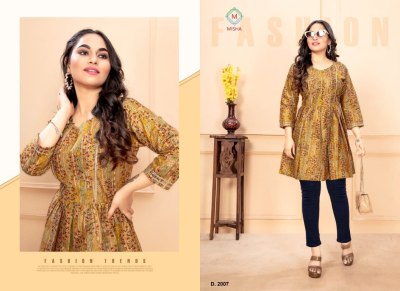 Ganesha by Misha vol 2 fancy pure cotton printed western top catalogue at affordable rate western wear catalogs