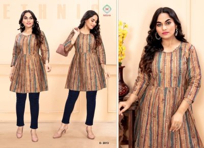 Ganesha by Misha vol 2 fancy pure cotton printed western top catalogue at affordable rate western wear catalogs