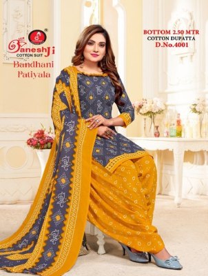 Ganeshji Bandhni Vol 4 Heavy Indo Cotton Printed unstitched Dress Material catalogue salwar kameez catalogs