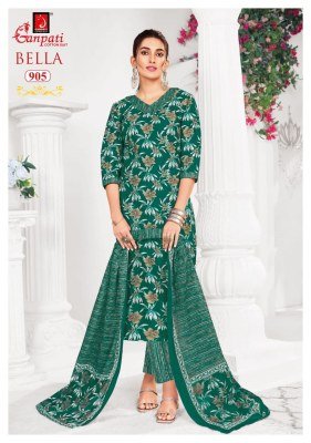 Ganpati Bella Vol 9 Printed Cotton Kurti Set Bulk 15 Pcs Ethnic Wear Collection kurti pant with dupatta Catalogs