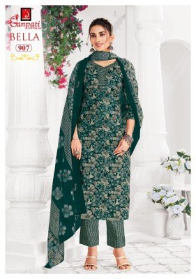 Ganpati Bella Vol 9 Printed Cotton Kurti Set Bulk 15 Pcs Ethnic Wear Collection kurti pant with dupatta Catalogs