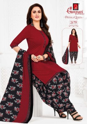 Ganpati Patiyala Queen Patiyala Vol-10 Printed daily wear top bottom and dupatta cataloge readymade suit catalogs