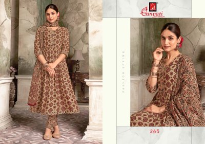 Ganpati Suit present Jaipuri Special Nayra Cut Style anarkali suit catalogue at affordable rate readymade suit catalogs