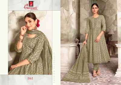 Ganpati Suit present Jaipuri Special Nayra Cut Style anarkali suit catalogue at affordable rate readymade suit catalogs