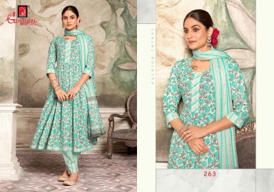 Ganpati Suit present Jaipuri Special Nayra Cut Style anarkali suit catalogue at affordable rate readymade suit catalogs