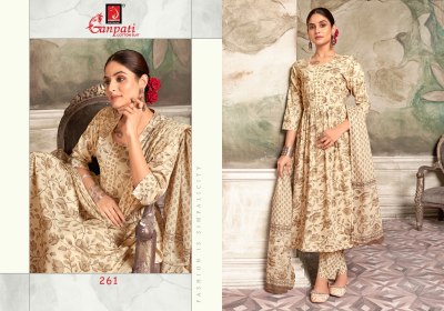 Ganpati Suit present Jaipuri Special Nayra Cut Style anarkali suit catalogue at affordable rate readymade suit catalogs