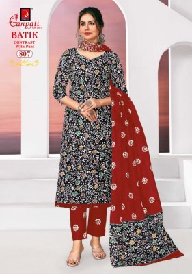 Ganpati by Batik vol 8 heavy cotton printed readymade suit catalogue rate readymade suit catalogs