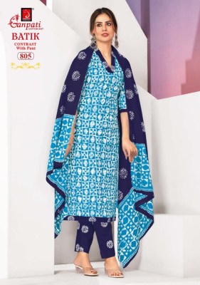 Ganpati by Batik vol 8 heavy cotton printed readymade suit catalogue rate readymade suit catalogs