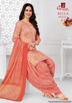 Ganpati by Bella patiyala vol 4 heavy cotton printed dress material catalogue salwar kameez catalogs