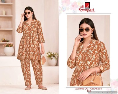 Ganpati by Jaipuri vol 8 fancy printed heavy pure cotton co ord set catalogue at amaviexpo Size wise Combo Set