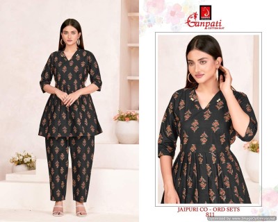 Ganpati by Jaipuri vol 8 fancy printed heavy pure cotton co ord set catalogue at amaviexpo Size wise Combo Set