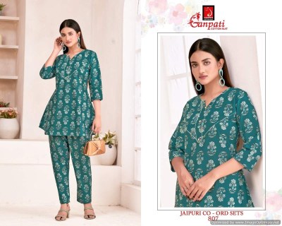 Ganpati by Jaipuri vol 8 fancy printed heavy pure cotton co ord set catalogue at amaviexpo Size wise Combo Set