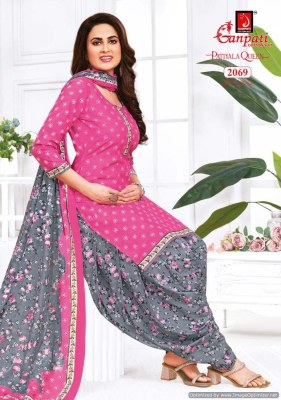 Ganpati by Patiyala Queen Vol 9 heavy cotton printed unstitched dress material catalogue at amaviexpo salwar kameez catalogs