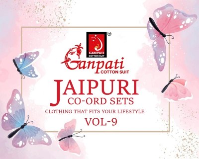 Ganpati by jaipuri vol 9  jaipuri cotton printed co ord set cataloguer at affordable rate co ord set catalogs