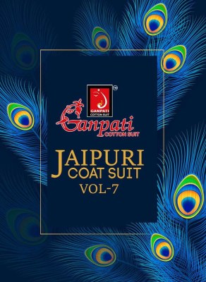 Ganpati new launch Jaipuri Cotton jaipuri coat suit Vol 3  bottom wear catalogue  kurtis catalogs