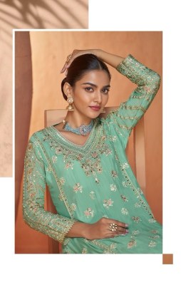 Gazal by Gulkayra Designer Real Chinon Fancy Embroidered Sharara suit catalogue at amavi expo  fancy sharara suit Catalogs