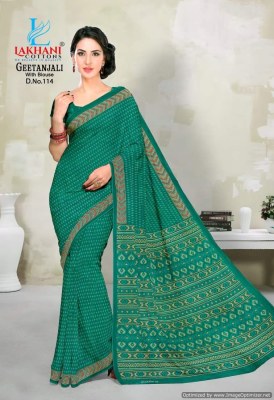 Geetanjali by Lakhani heavy pure cotton printed saree catalogue sarees catalogs