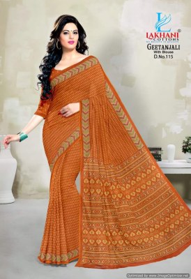 Geetanjali by Lakhani heavy pure cotton printed saree catalogue sarees catalogs