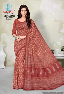 Geetanjali by Lakhani heavy pure cotton printed saree catalogue sarees catalogs