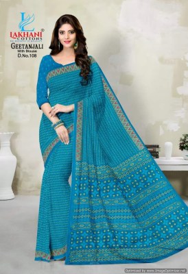 Geetanjali by Lakhani heavy pure cotton printed saree catalogue sarees catalogs