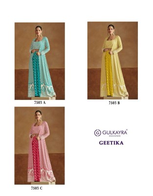 Geetika by Gulkayra designer real georgette fancy lehenga blouse with shrug collection lehenga choli catalogs