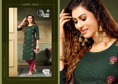 Glam girl 5 by kinti straight embroidery work kurti catalog at wholesaler rate kurtis catalogs