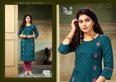 Glam girl 5 by kinti straight embroidery work kurti catalog at wholesaler rate kurtis catalogs