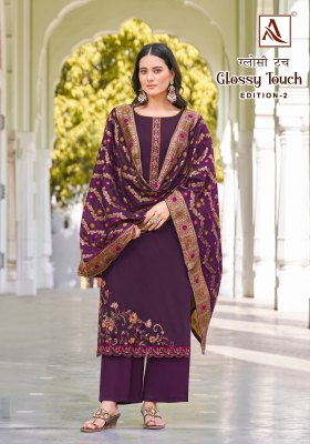 Glossy Touch 2 by Alok suit Embroidered unstitched dress material catalogue Alok Suit