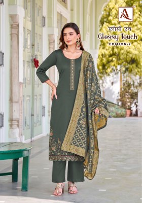 Glossy Touch 2 by Alok suit Embroidered unstitched dress material catalogue salwar kameez catalogs