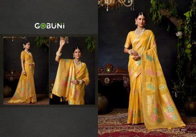 Gobuni Sundari Vol 2 Organza Khadi Saree with Zhallar Wholesale Ethnic Elegance sarees catalogs