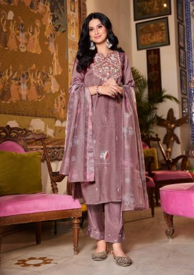 Golden Medows vol 4 by Anju fabric pure Muslin embroidered designer readymade suit catalogue at affordable rate readymade suit catalogs
