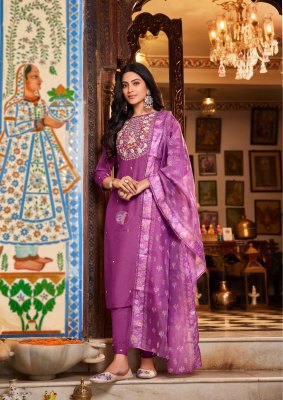 Golden Medows vol 4 by Anju fabric pure Muslin embroidered designer readymade suit catalogue at affordable rate readymade suit catalogs