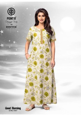 Good Morning Vol 1 by Deeptex Pure Cotton Printed Nighties With Pocket And Without Joints collection night wear catalogs