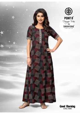 Good Morning Vol 1 by Deeptex Pure Cotton Printed Nighties With Pocket And Without Joints collection night wear catalogs