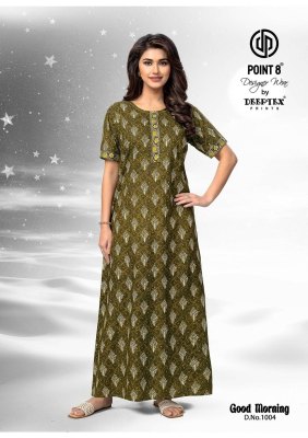 Good Morning Vol 1 by Deeptex Pure Cotton Printed Nighties With Pocket And Without Joints collection night wear catalogs