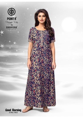 Good Morning Vol 1 by Deeptex Pure Cotton Printed Nighties With Pocket And Without Joints collection night wear catalogs